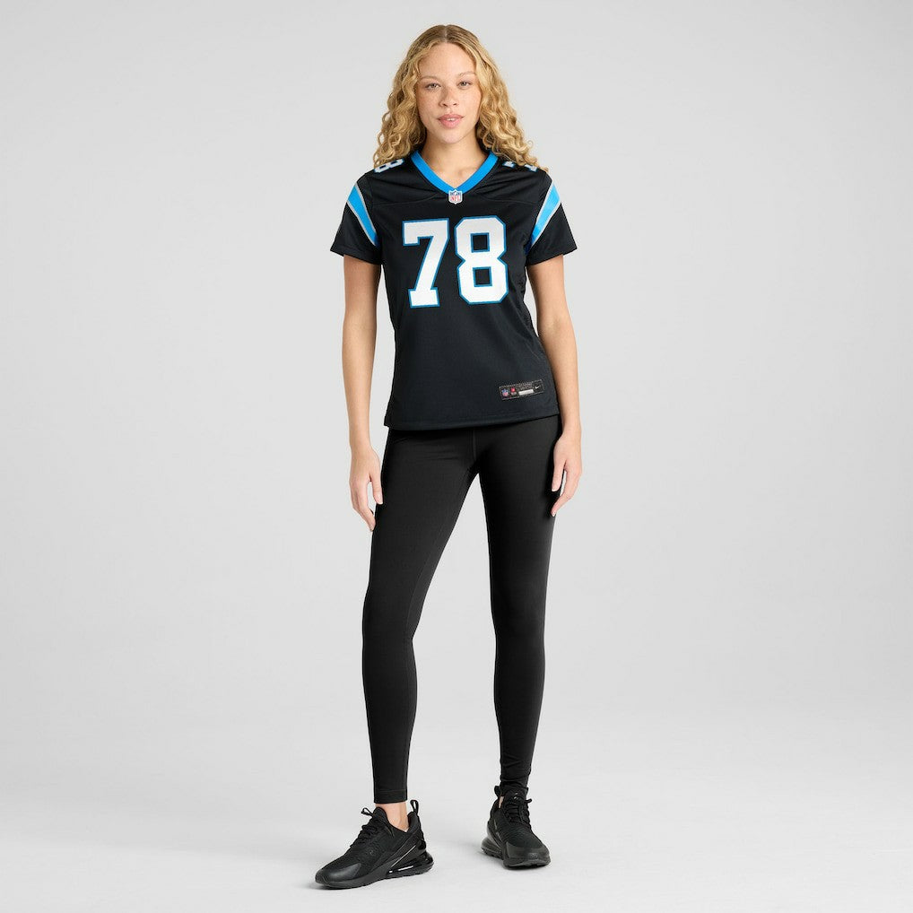 Popo Aumavae Carolina Panthers Women's Team Game Jersey Black
