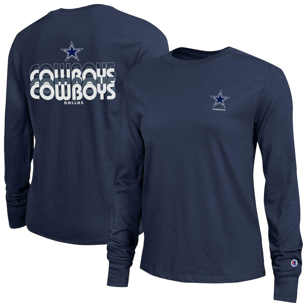 Dallas Cowboys Champion Women's Core Long-Sleeve T-Shirt Navy