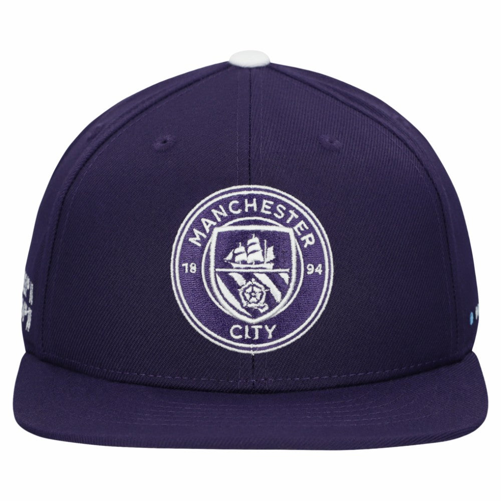 Manchester City Unisex Locale Snapback Hat Purple