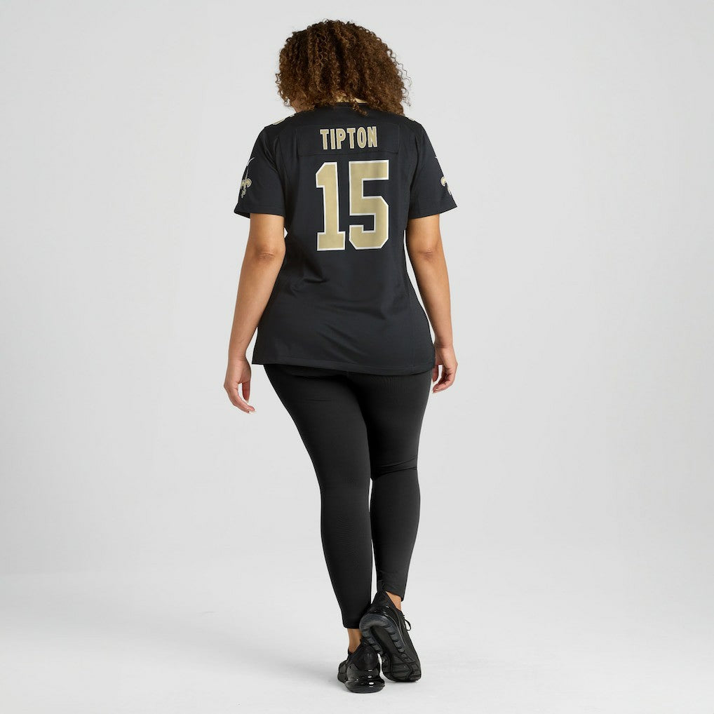 Mason Tipton New Orleans Saints Women's Team Game Jersey Black