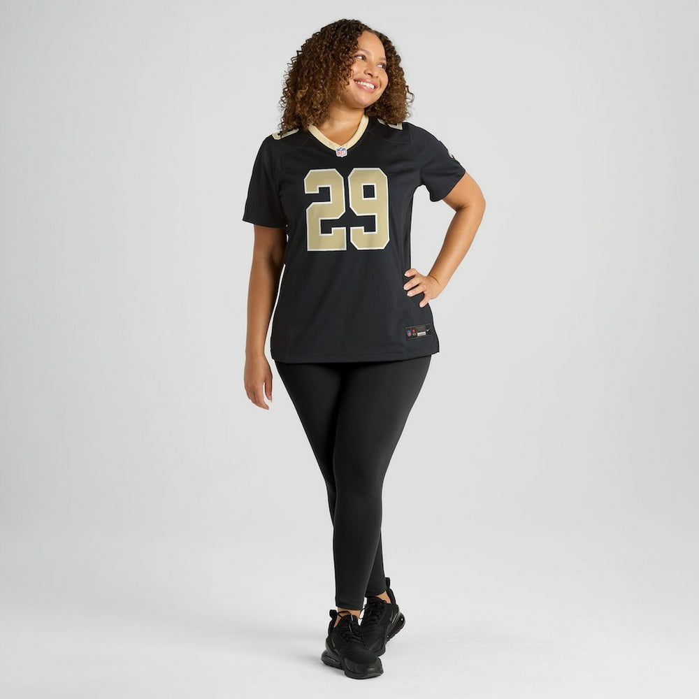 Quincy Riley New Orleans Saints Women's Team Game Jersey Black