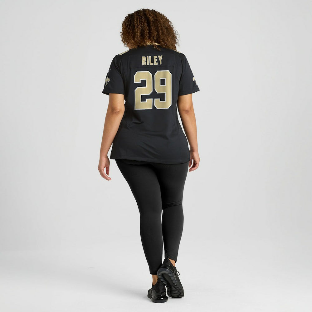 Quincy Riley New Orleans Saints Women's Team Game Jersey Black