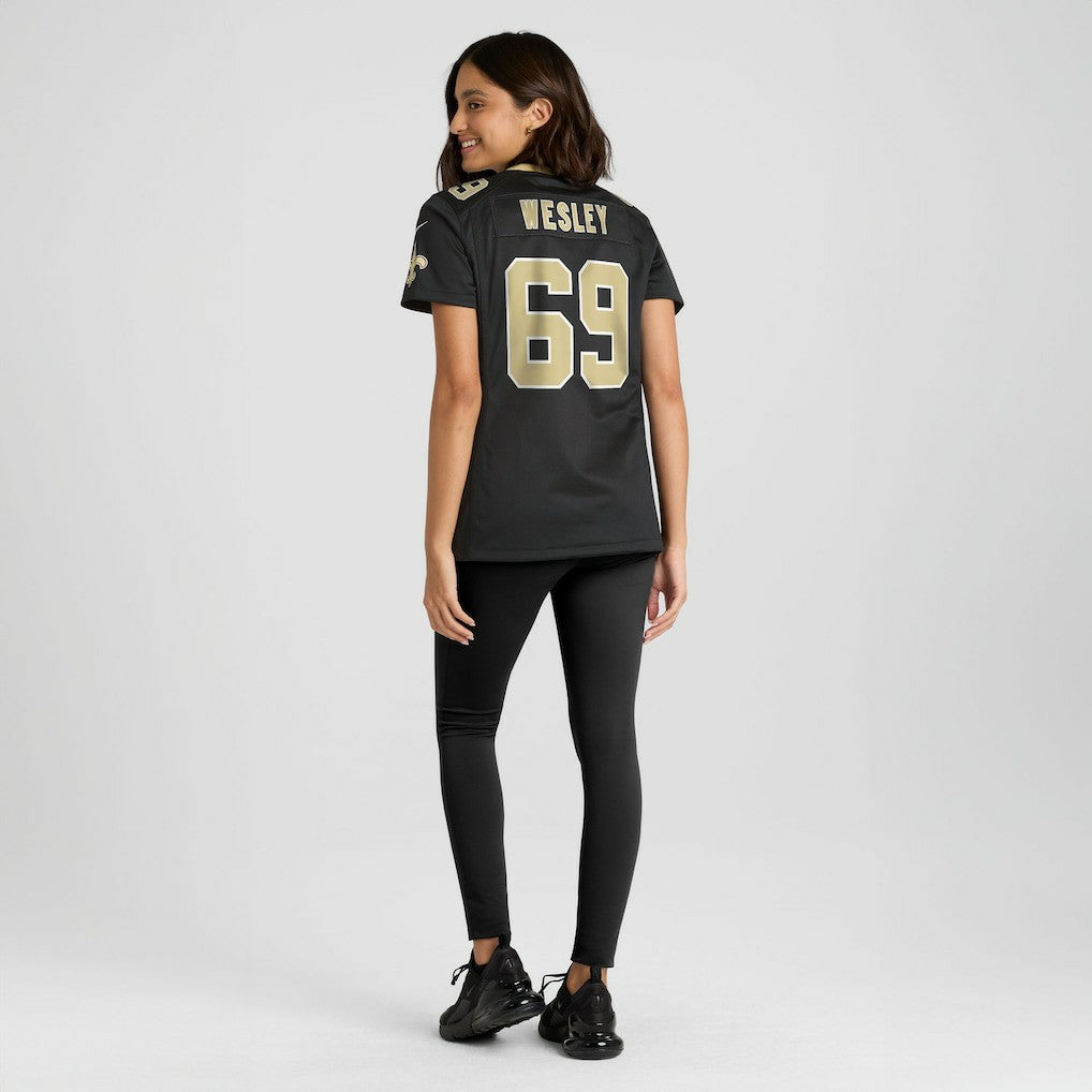 Barry Wesley New Orleans Saints Women's Team Game Jersey Black