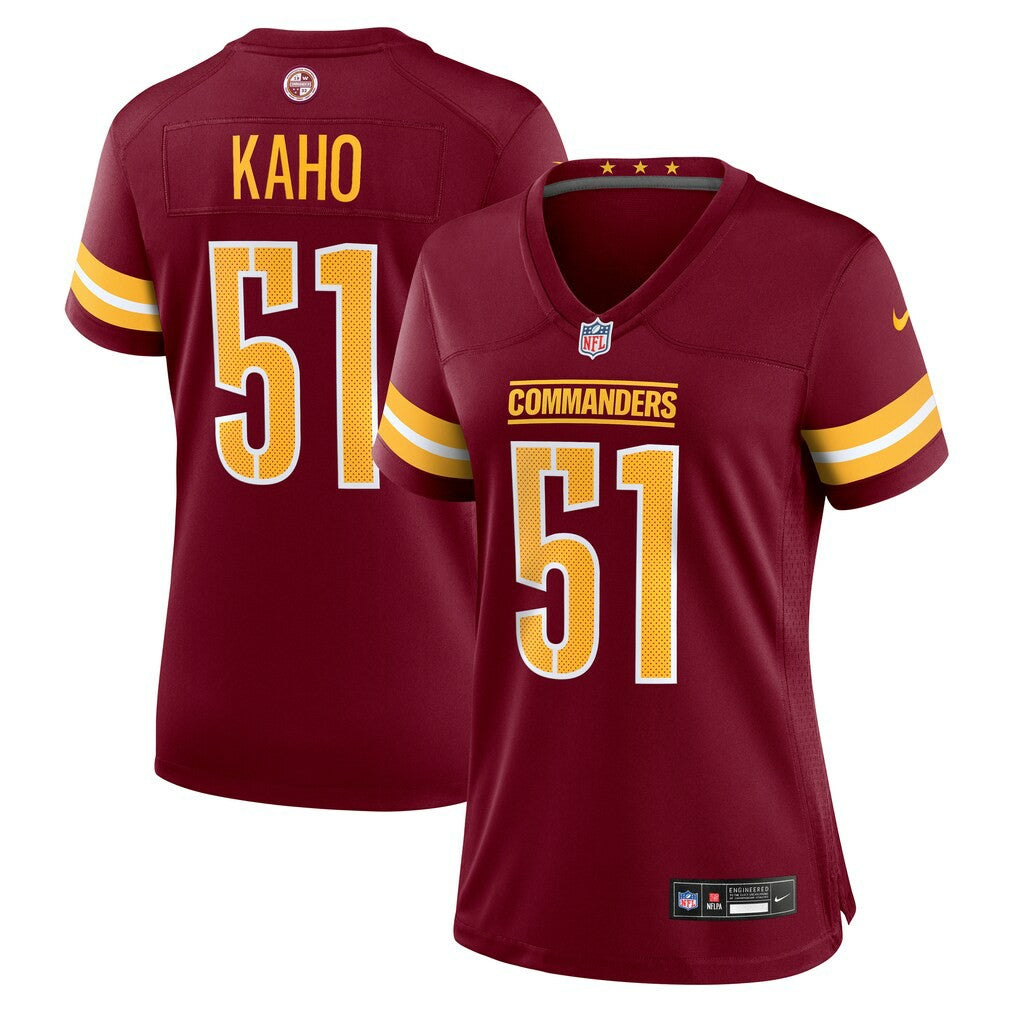 Ale Kaho Washington Commanders Women's Team Game Jersey Burgundy