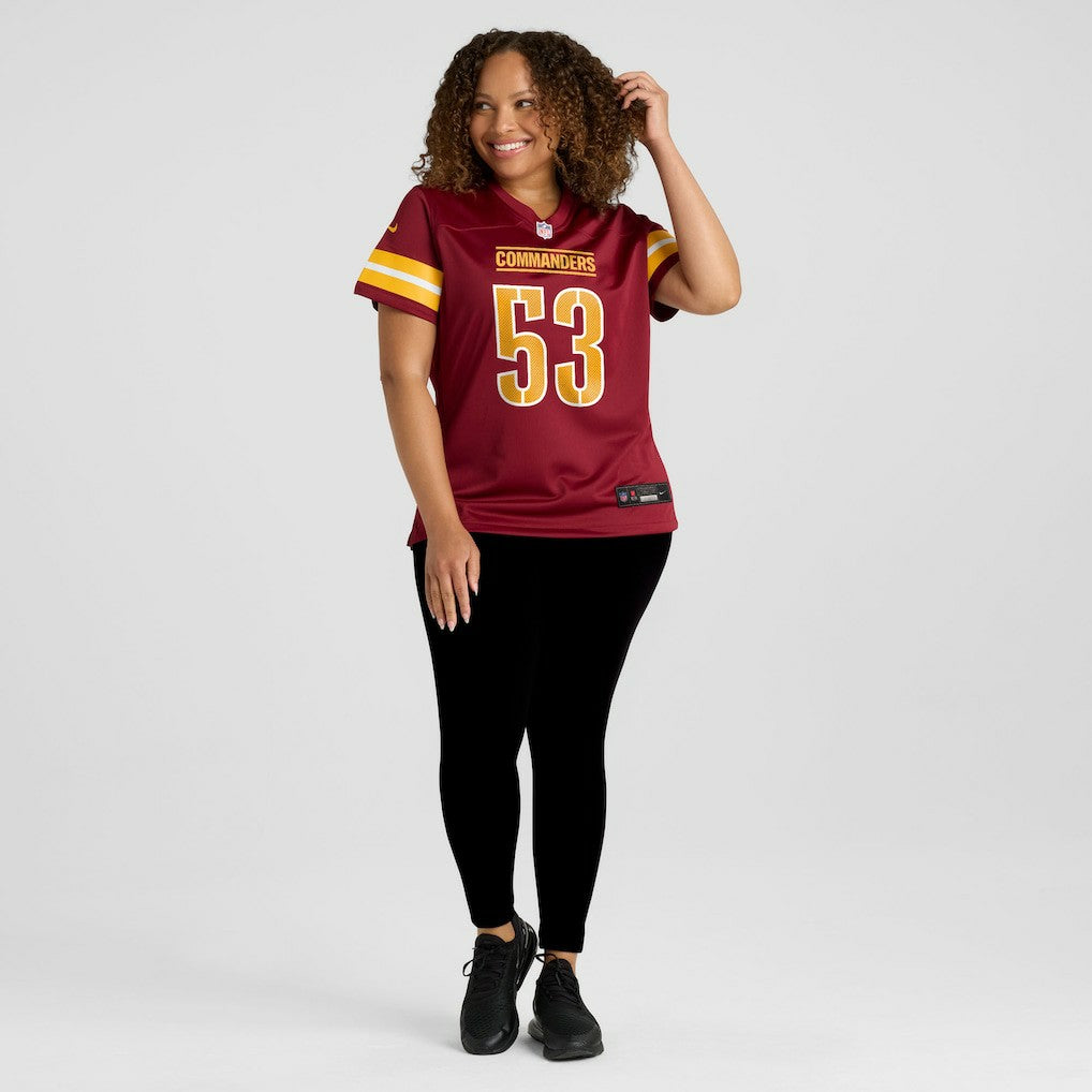 Lucas Niang Washington Commanders Women's Team Game Jersey Burgundy