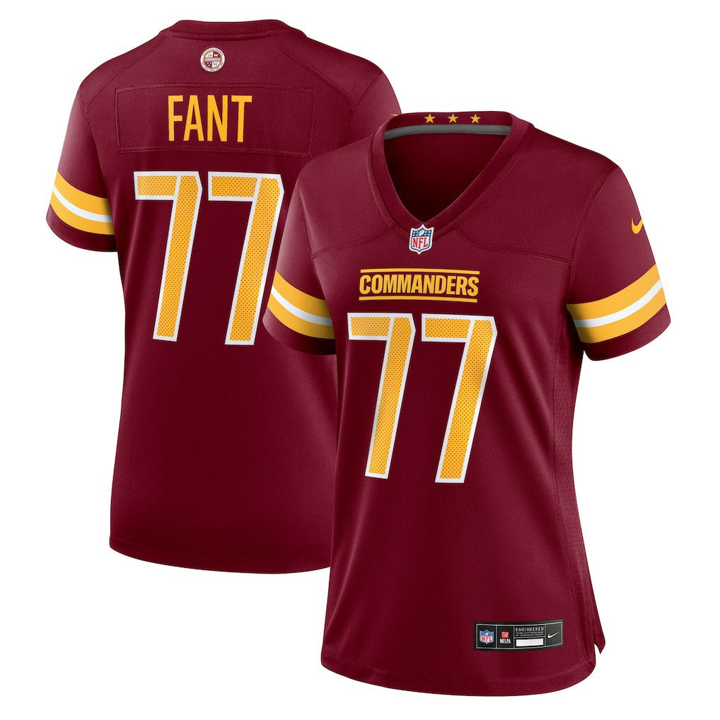 George Fant Washington Commanders Women's Team Game Jersey Burgundy