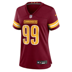 Javon Kinlaw Washington Commanders Women's Team Game Jersey Burgundy
