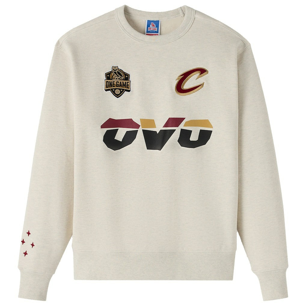 Cleveland Cavaliers OVO x NBA Fleece Sweatshirt Natural