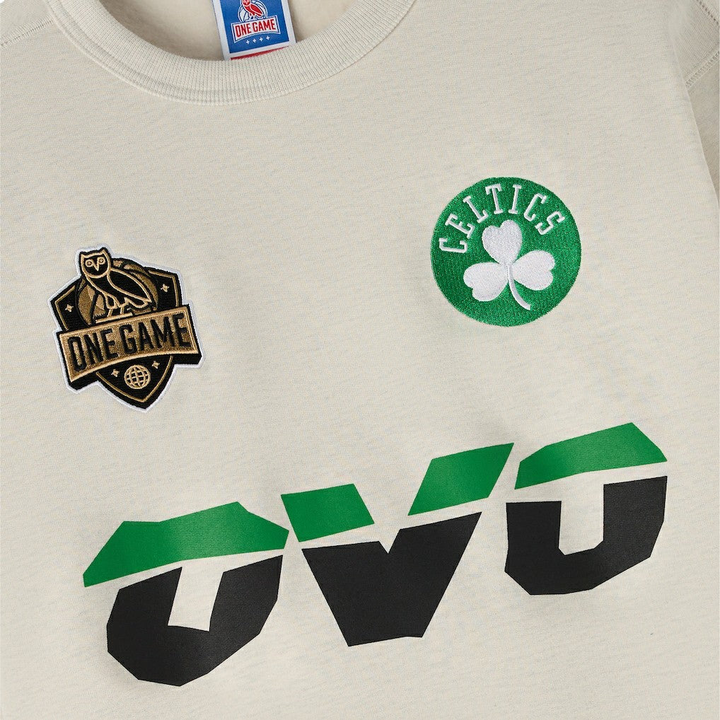 Boston Celtics OVO x NBA Fleece Sweatshirt Natural