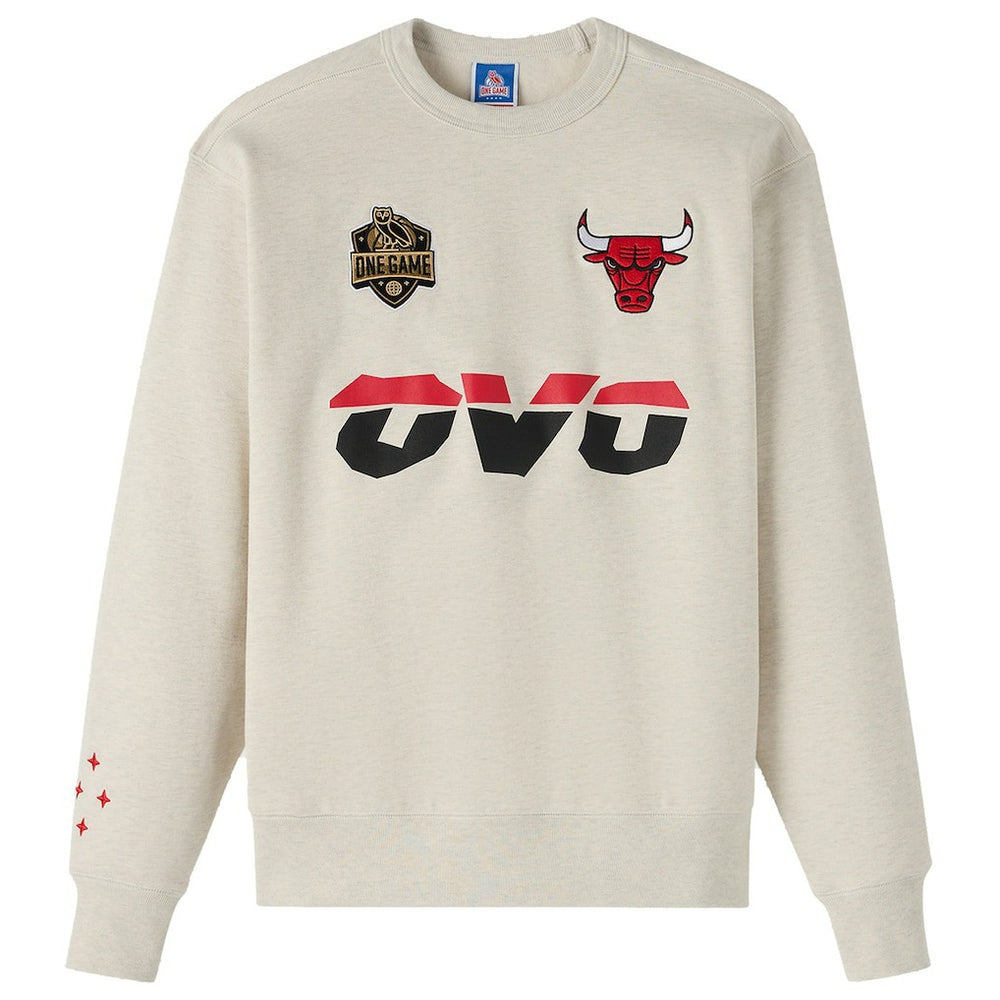 Chicago Bulls OVO x NBA Fleece Sweatshirt Natural