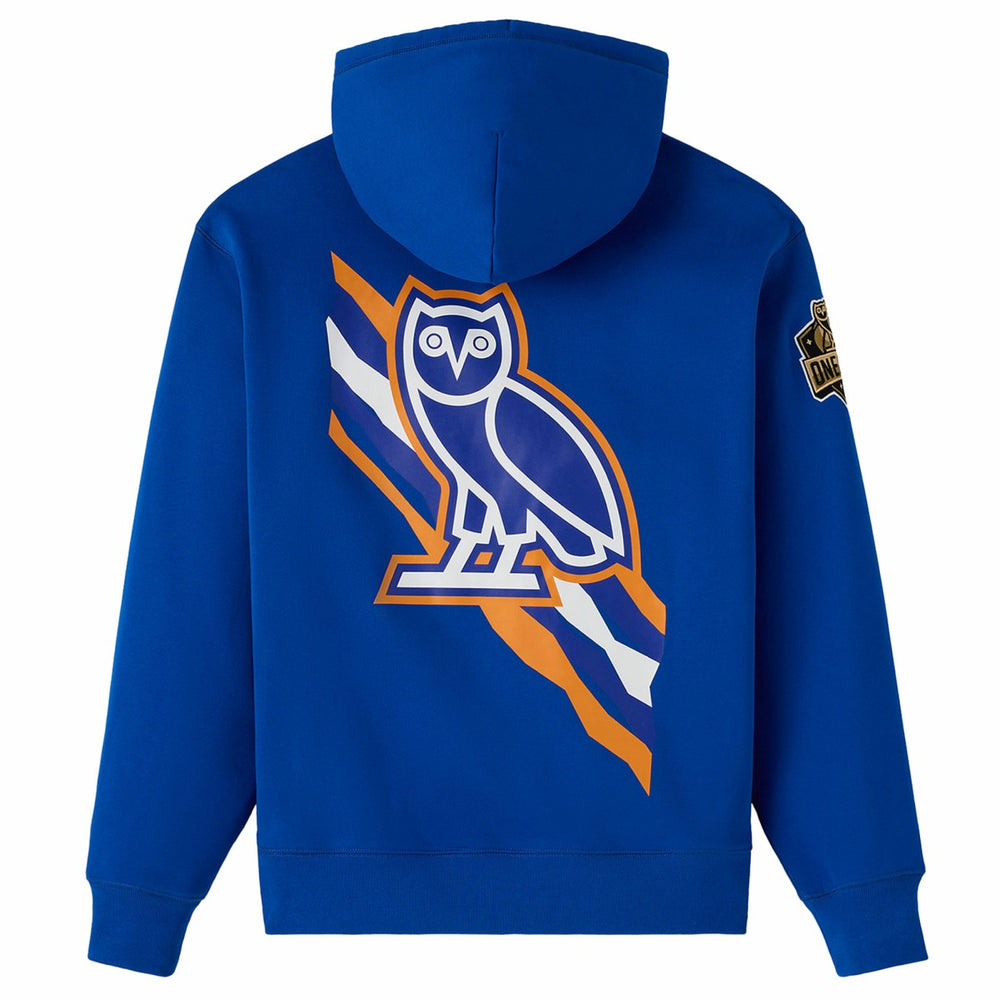 New York Knicks OVO x NBA Fleece Hoodie Blue