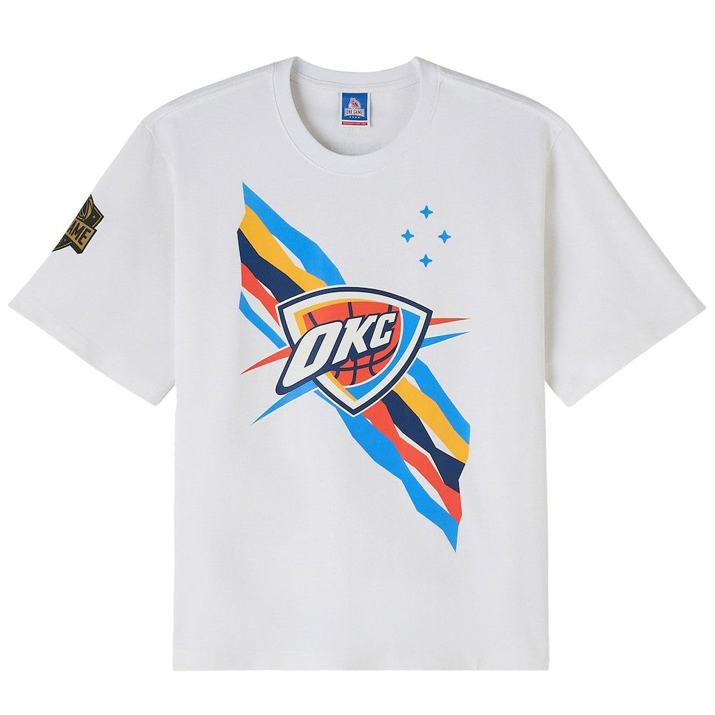 Oklahoma City Thunder OVO x NBA Heavyweight T-Shirt White