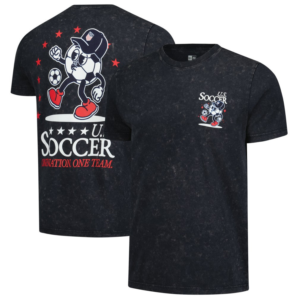 USMNT New Era Old School Sport Washed T-Shirt Navy