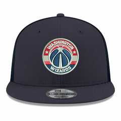 Washington Wizards Core Logo Meshback 9FIFTY Snapback Hat Navy