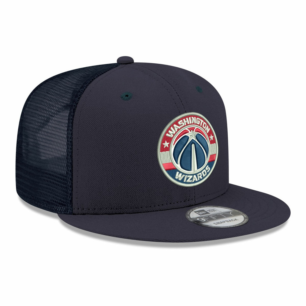 Washington Wizards Core Logo Meshback 9FIFTY Snapback Hat Navy