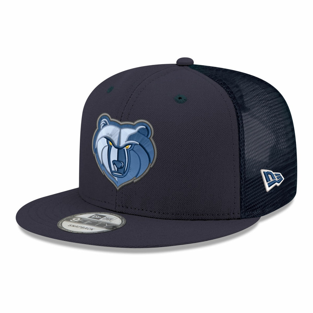 Memphis Grizzlies Core Logo Meshback 9FIFTY Snapback Hat Navy