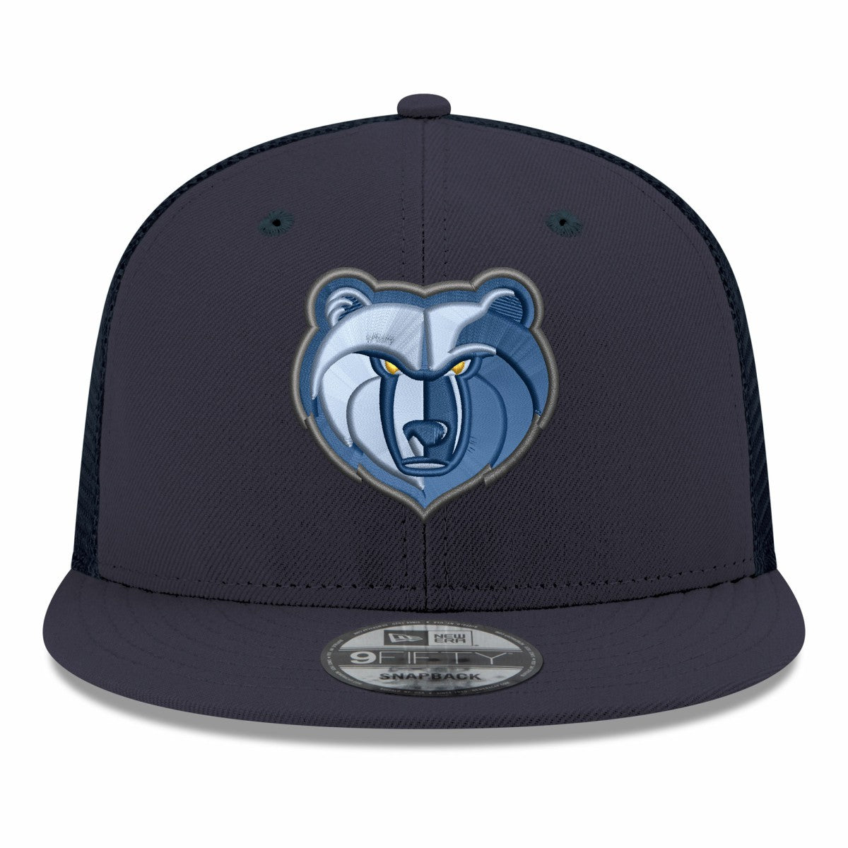Memphis Grizzlies Core Logo Meshback 9FIFTY Snapback Hat Navy