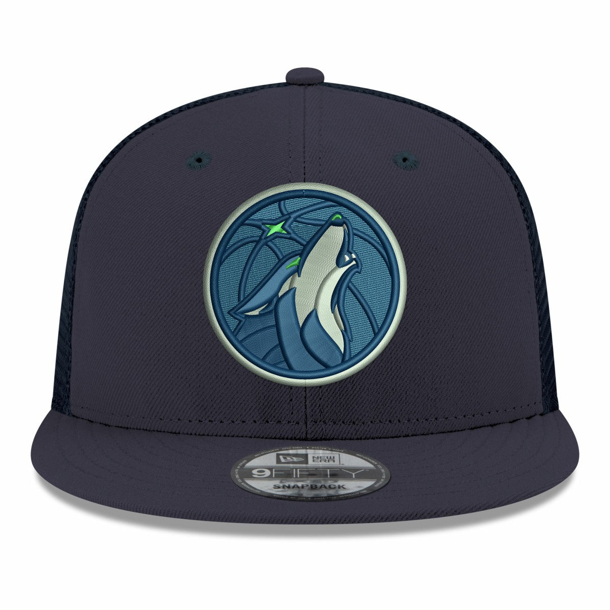 Minnesota Timberwolves Core Logo Meshback 9FIFTY Snapback Hat Navy