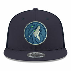 Minnesota Timberwolves Core Logo Meshback 9FIFTY Snapback Hat Navy
