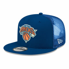 New York Knicks Core Logo Meshback 9FIFTY Snapback Hat Blue