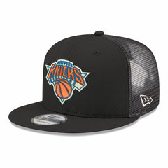 New York Knicks Core Logo Meshback 9FIFTY Snapback Hat Black