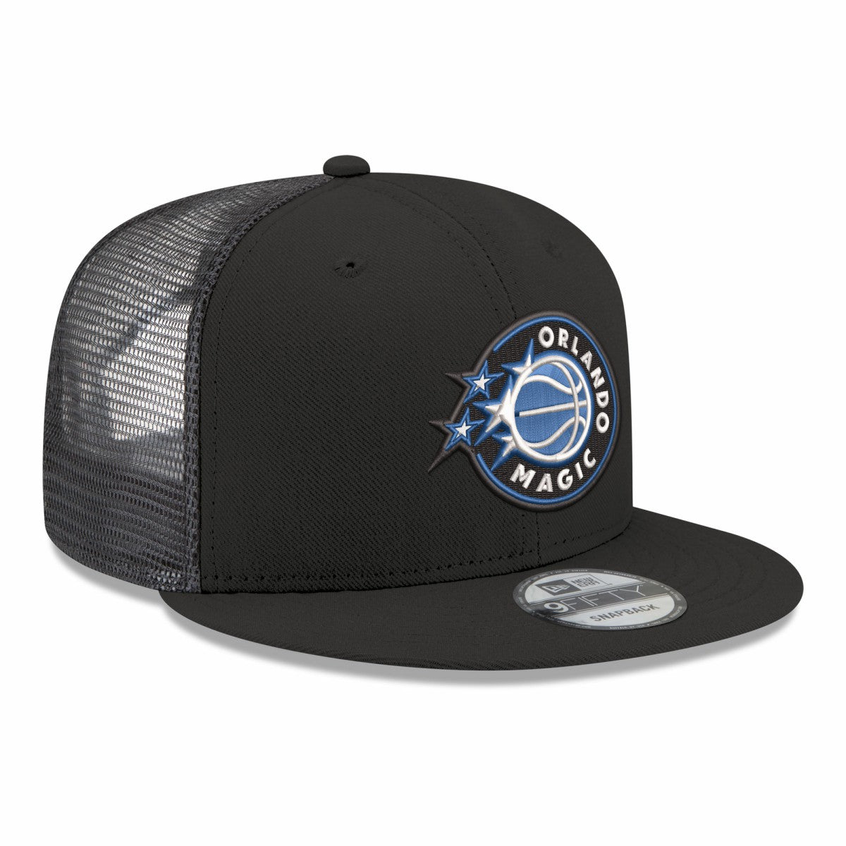 Orlando Magic Core Logo Meshback 9FIFTY Snapback Hat Black