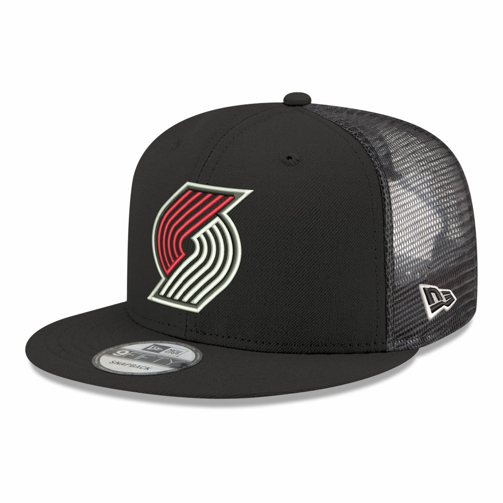 Portland Trail Blazers Core Logo Meshback 9FIFTY Snapback Hat Black