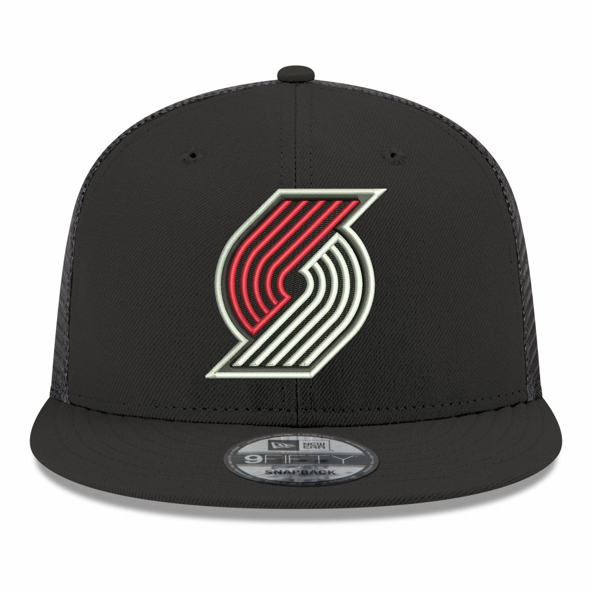 Portland Trail Blazers Core Logo Meshback 9FIFTY Snapback Hat Black