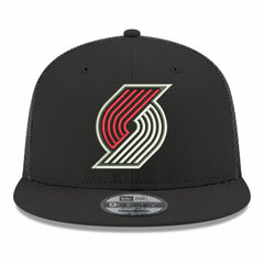 Portland Trail Blazers Core Logo Meshback 9FIFTY Snapback Hat Black