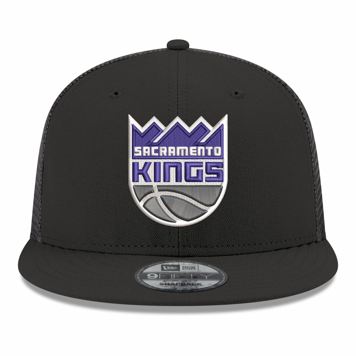 Sacramento Kings Core Logo Meshback 9FIFTY Snapback Hat Black