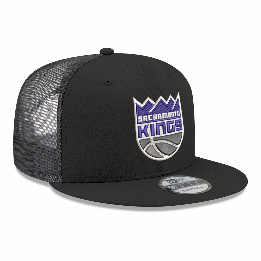 Sacramento Kings Core Logo Meshback 9FIFTY Snapback Hat Black