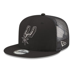 San Antonio Spurs Core Logo Meshback 9FIFTY Snapback Hat Black