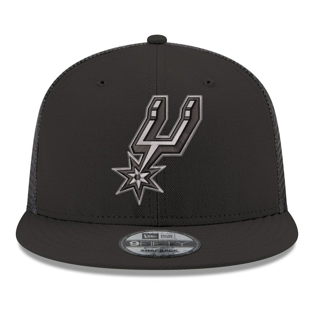 San Antonio Spurs Core Logo Meshback 9FIFTY Snapback Hat Black