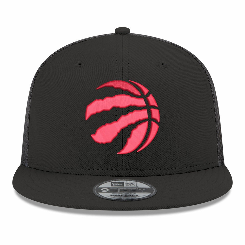 Toronto Raptors Core Logo Meshback 9FIFTY Snapback Hat Black