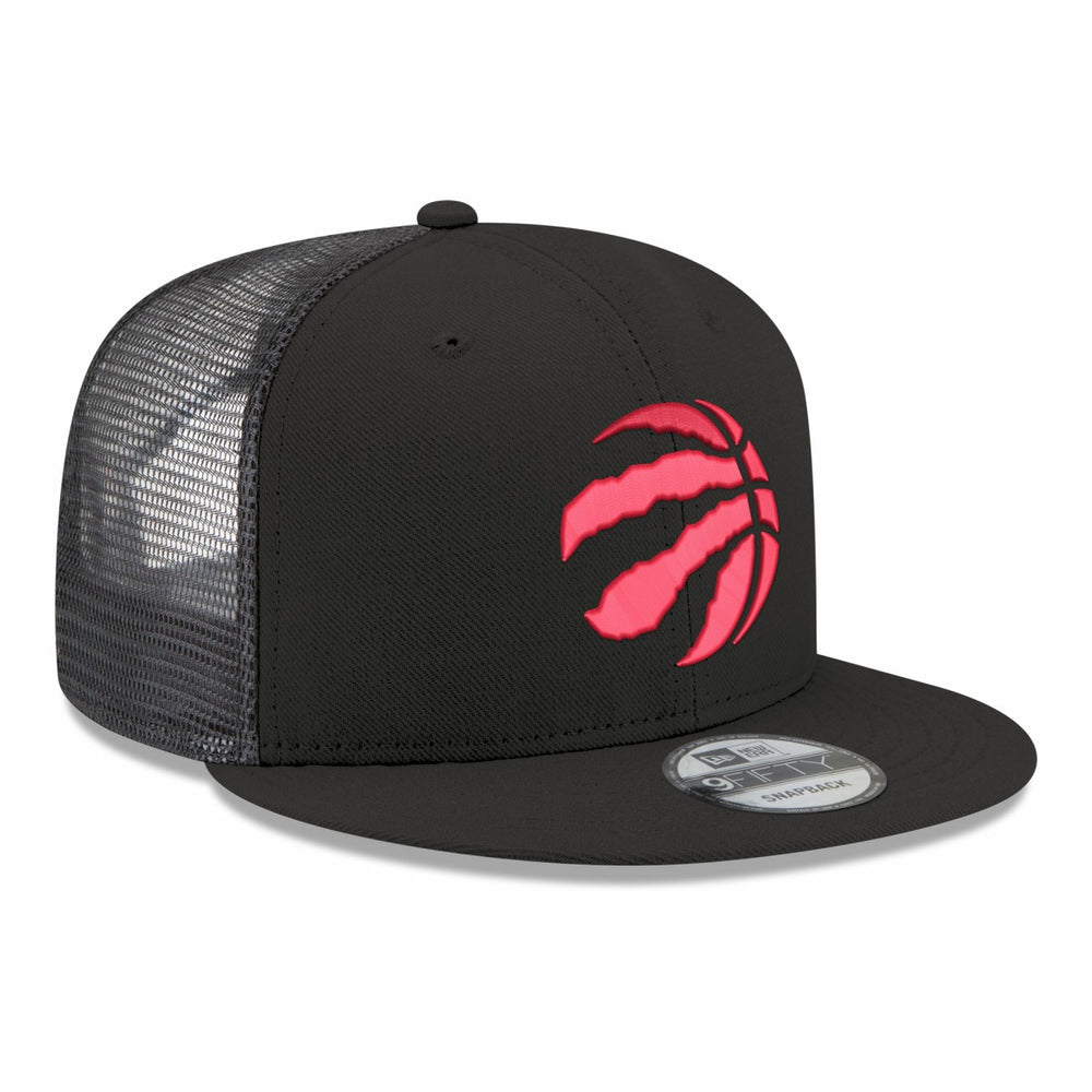 Toronto Raptors Core Logo Meshback 9FIFTY Snapback Hat Black