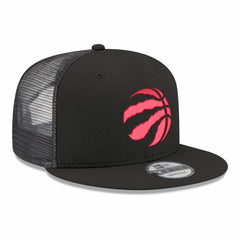 Toronto Raptors Core Logo Meshback 9FIFTY Snapback Hat Black