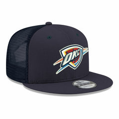Oklahoma City Thunder Core Logo Meshback 9FIFTY Snapback Hat Navy