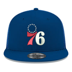 Philadelphia 76ers Core Logo Meshback 9FIFTY Snapback Hat Royal