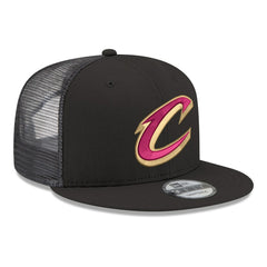 Cleveland Cavaliers Core Logo Meshback 9FIFTY Snapback Hat Black
