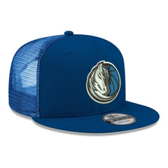Dallas Mavericks Core Logo Meshback 9FIFTY Snapback Hat Navy