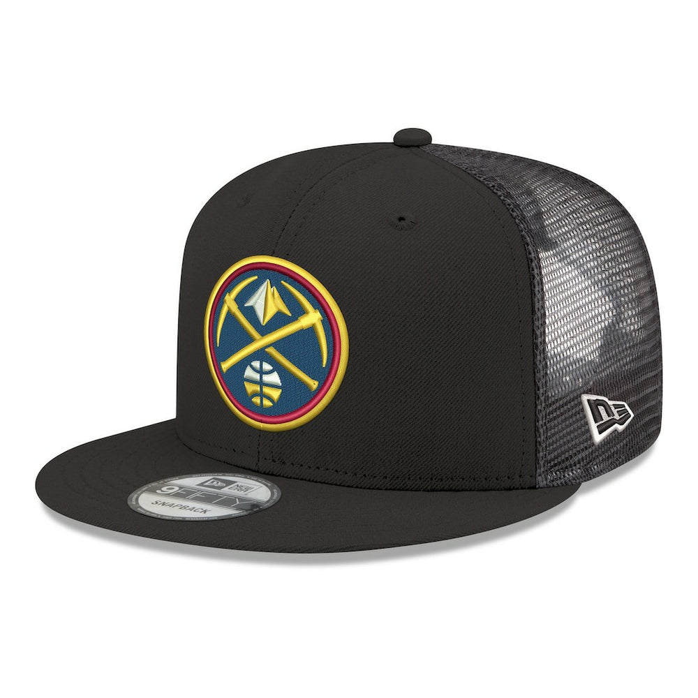 Denver Nuggets Core Logo Meshback 9FIFTY Snapback Hat Black