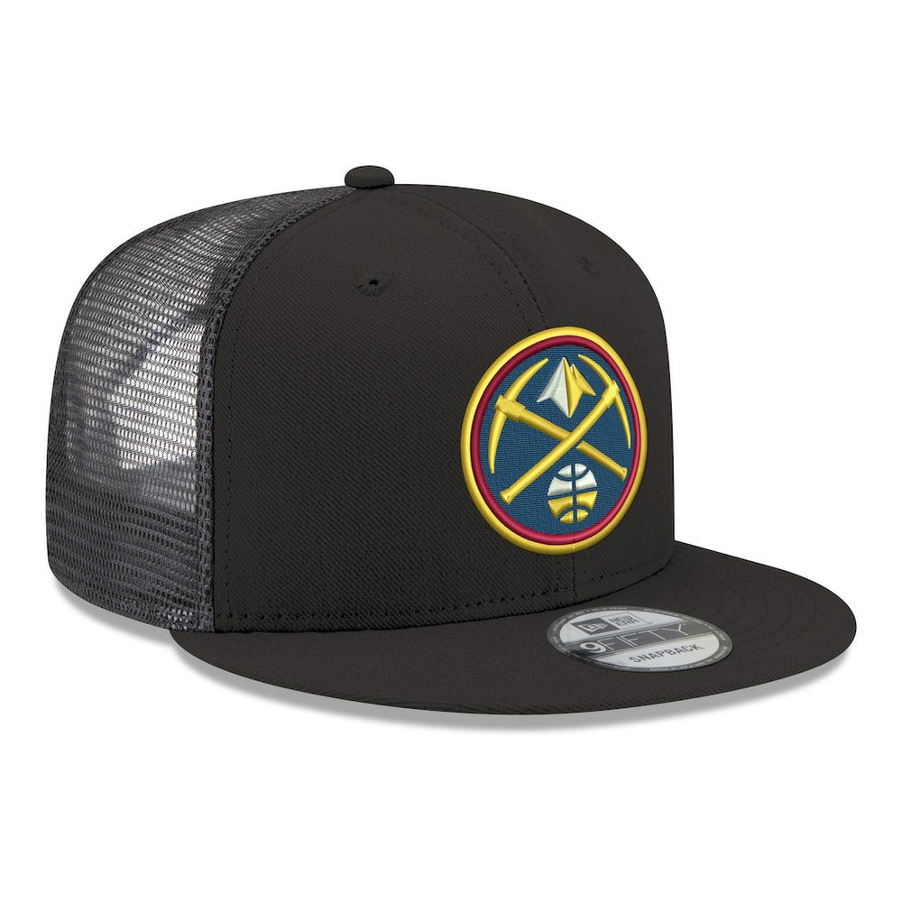 Denver Nuggets Core Logo Meshback 9FIFTY Snapback Hat Black