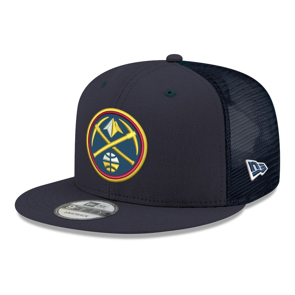 Denver Nuggets Core Logo Meshback 9FIFTY Snapback Hat Navy