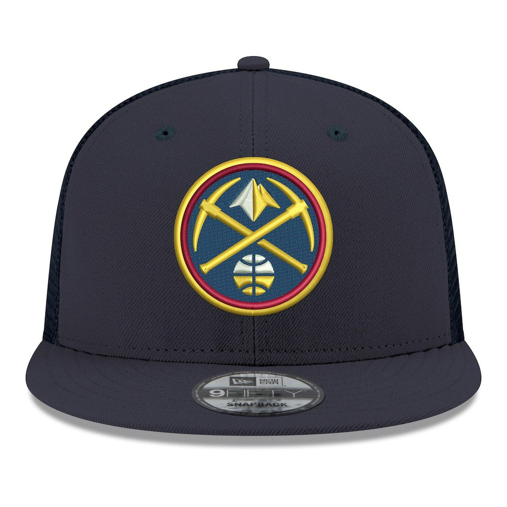 Denver Nuggets Core Logo Meshback 9FIFTY Snapback Hat Navy