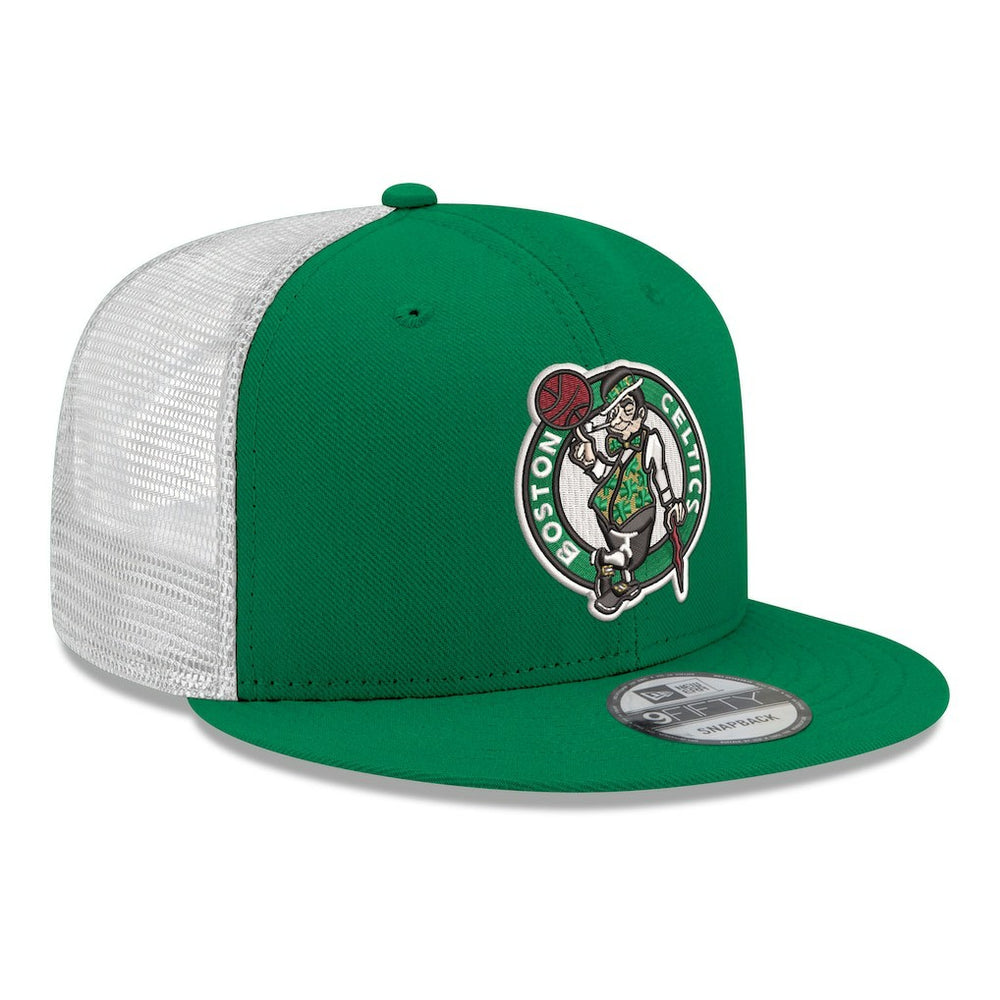 Boston Celtics Core Logo Meshback 9FIFTY Snapback Hat Kelly Green
