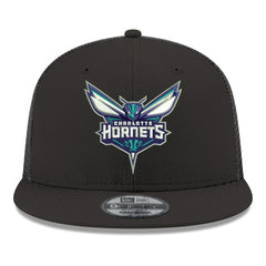 Charlotte Hornets Core Logo Meshback 9FIFTY Snapback Hat Black