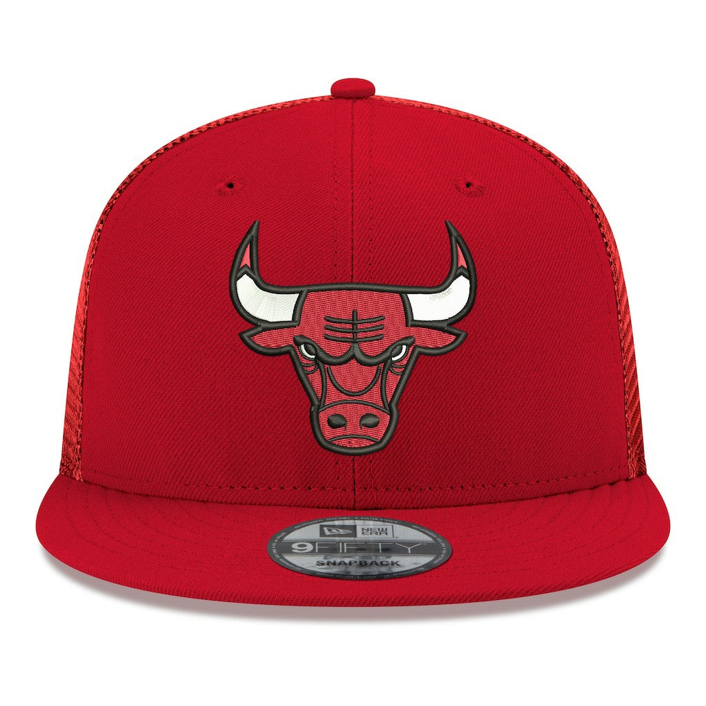 Chicago Bulls Core Logo Meshback 9FIFTY Snapback Hat Red