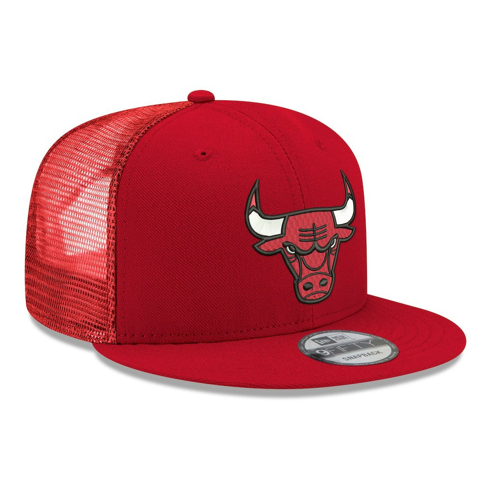 Chicago Bulls Core Logo Meshback 9FIFTY Snapback Hat Red