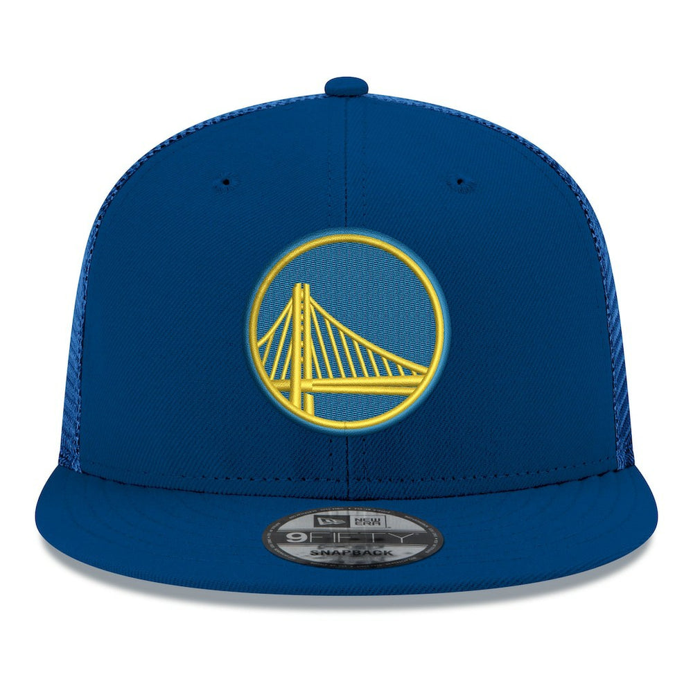 Golden State Warriors Core Logo Meshback 9FIFTY Snapback Hat Royal