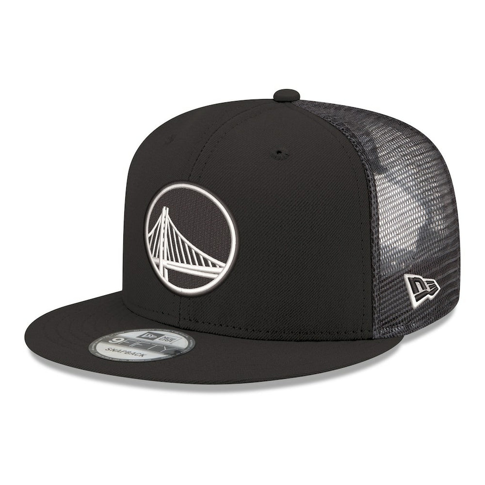 Golden State Warriors Core Logo Meshback 9FIFTY Snapback Hat Black